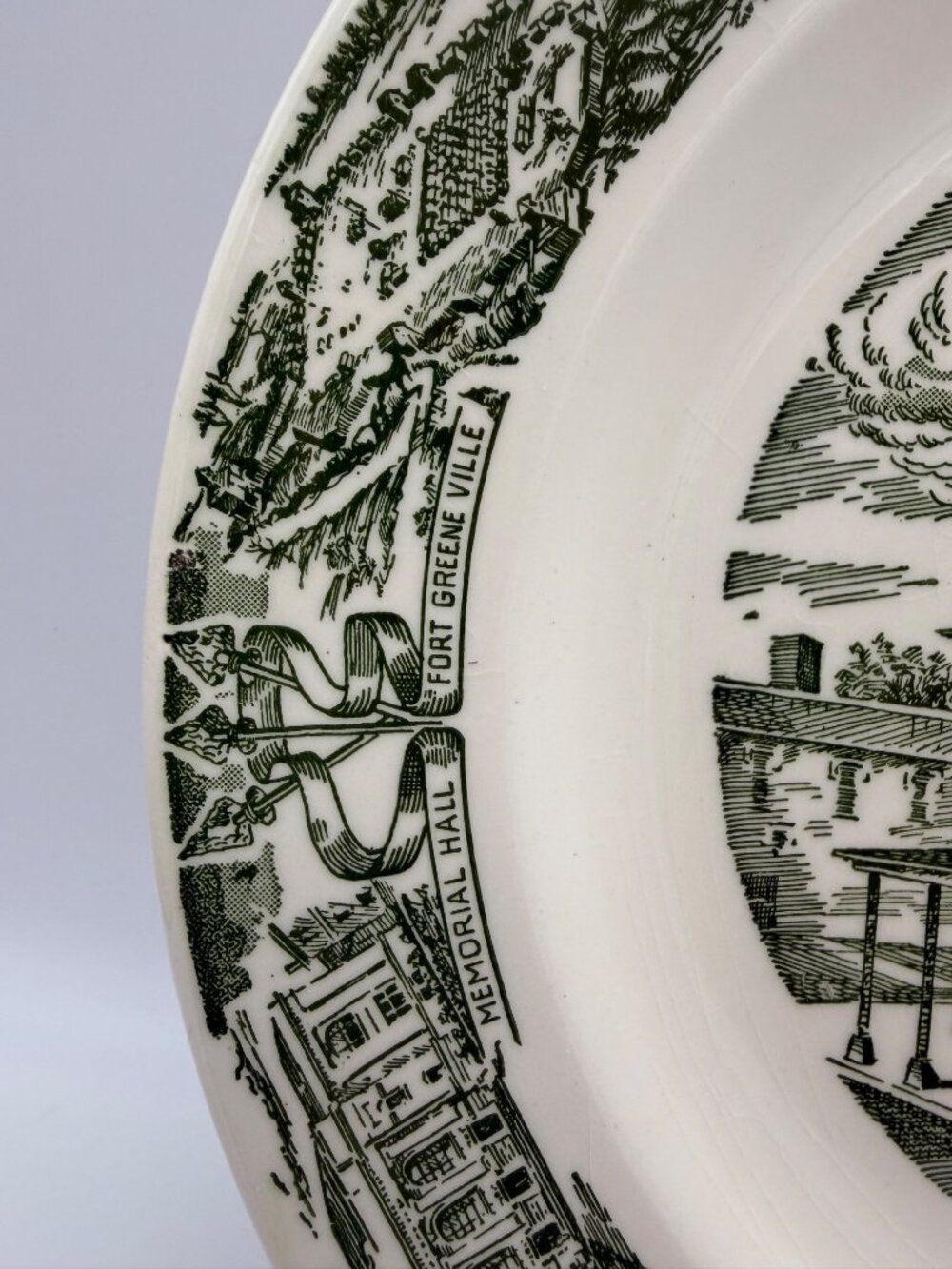 Vintage Greenville Ohio Treaty City Shawnee Creek Kilns Collector Plate 10in USA - Picture 5 of 8